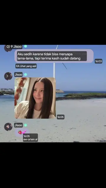 jisoo : aku sedih karena tidak bisa menyapa lama-lama Terimakasih sudah datang..