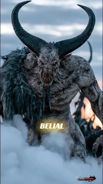 Six faces of demons Belial, Behemoth Beelzebub, Asmodeus, Satanas and Lucifer. E