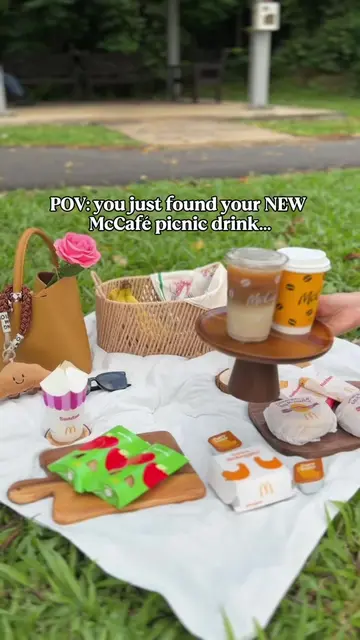 POV: you found your new McCafé picnic drink… so obviously it became a whole best