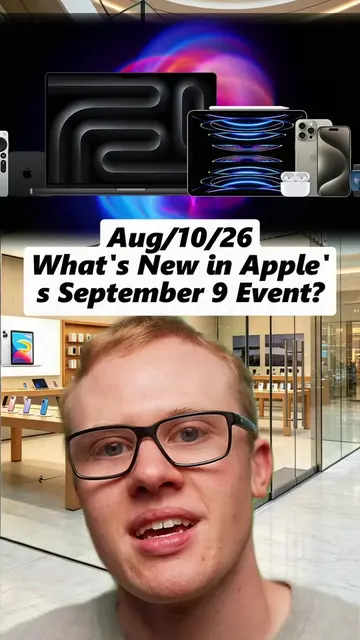 Are you ready for the 5 new Apple products dropping on September 9? 👀 Discover 