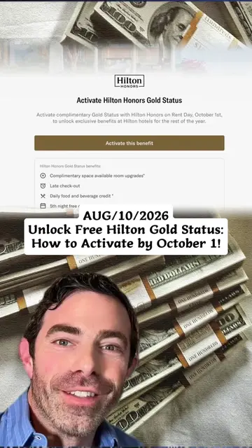 Unlock FREE Hilton Gold Status starting October 1st! Enjoy perks like a 5th nigh