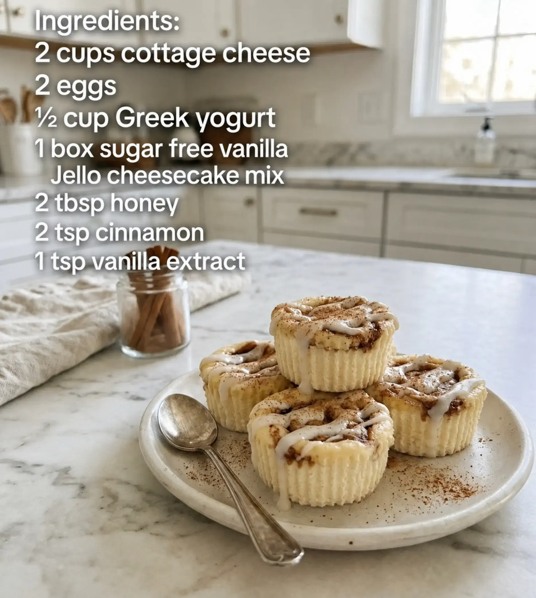 ❤️ HIGH-PROTEIN CINNAMON ROLL CHEESECAKE CUPS If you love cinnamon rolls AND che