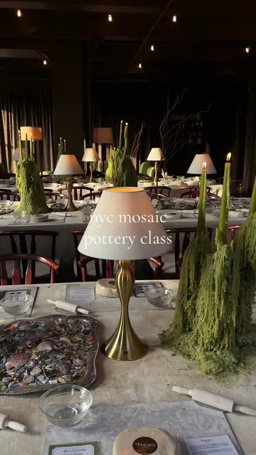 The most beautifully curated experience @Maayan Adin mosaic pottery class in NYC