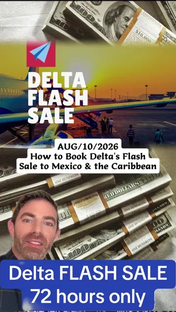 🚨 Delta Flash Sale! 🌍 72 hours only to book incredible SkyMiles deals to Mexic