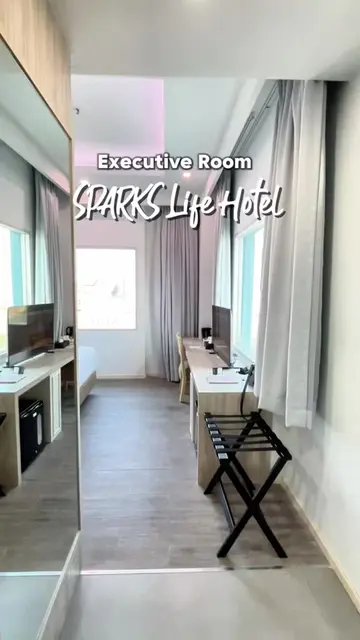 Executive Room Sparks Life Hotel Jakarta, kamarnya minimalis tapi cakep banget! 