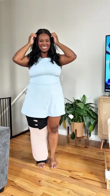 Just a lymphedema girly wearing the cute dress anyway 🩵#Lymphedema #LymphedemaM
