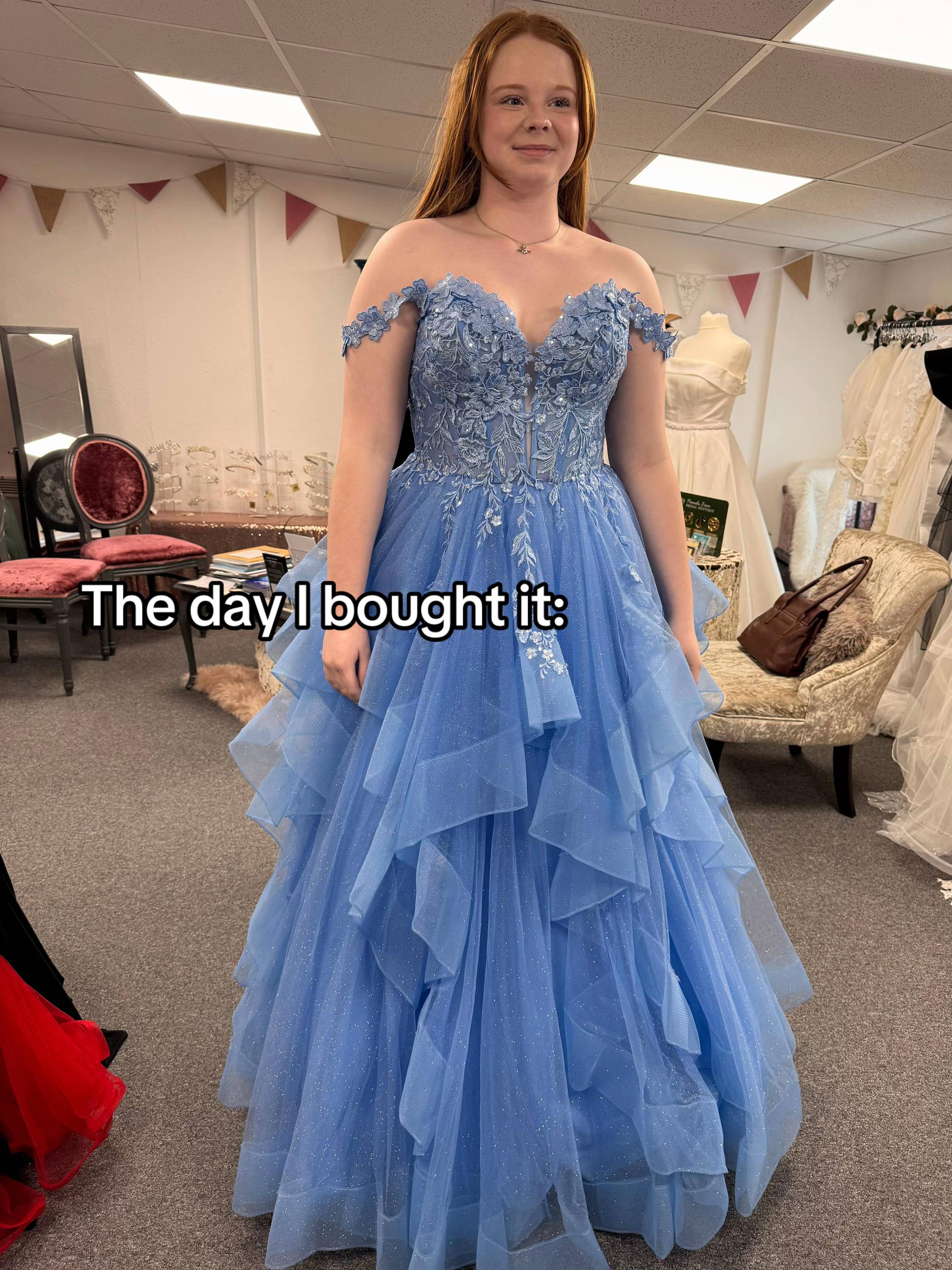 I overuse these photos but I love them 🥹🩵 #photos #prom #promdress #princess #