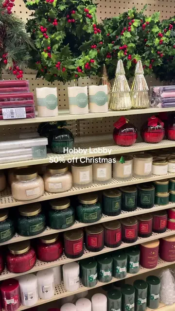 @Hobby Lobby is having 50% off Christmas this week! I had to get a couple of ite