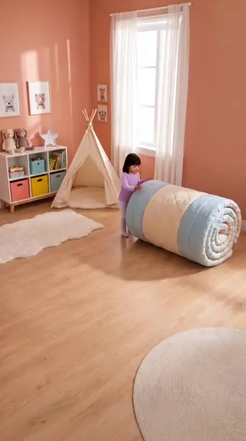 We tried out an inflatable VW bus bed! 🙌 And yes, they can actually drive their