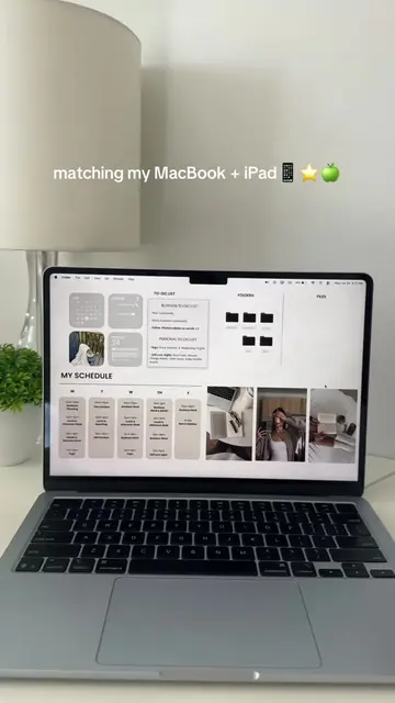 matching wallpapers💻📱🍏⭐️ Templates in my bio!! #macbook #ipad #ipadsetup #ipa