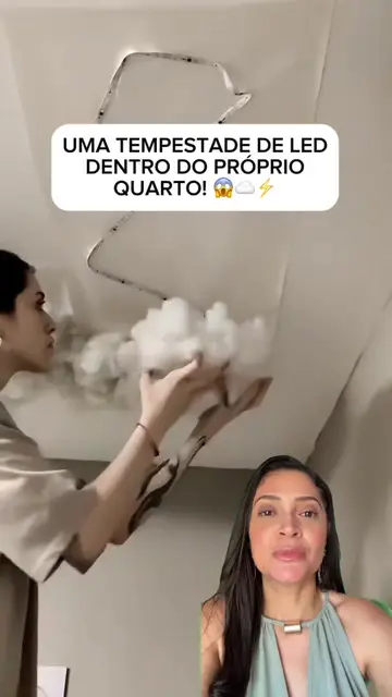 UMA TEMPESTADE DE LED DENTRO DO PRÓPRIO QUARTO! 😱☁️⚡ Gente, olha o nível desse 