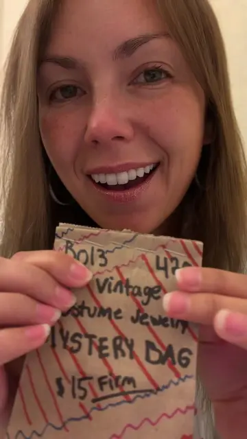 Vintage costume jewelry MYSTERY BAG from an antique store! This was pretty disap