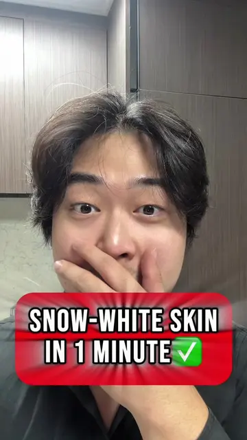 SNOW-WHITE SKIN IN 1 MINUTE✅#DIY #healthy #beauty #routine #Koreanskincare 