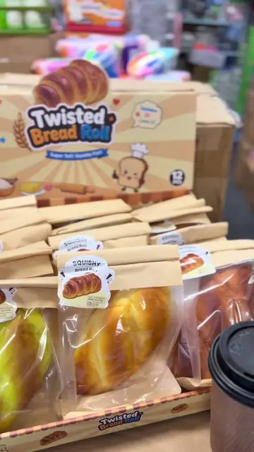 Twisted Bread Roll!!!  Super Squishy! ✨ You NEED this for your collection!l 🥖 #