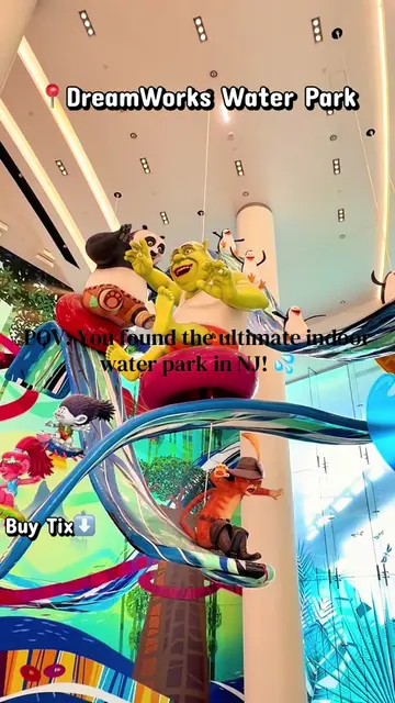 Water slides, giant waves & nonstop fun… and it’s all INSIDE! 🌊🎢💦 DreamWorks 