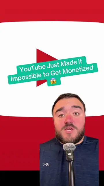 YouTube just made it impossible to get monetized #youtube #monetized #contentcre