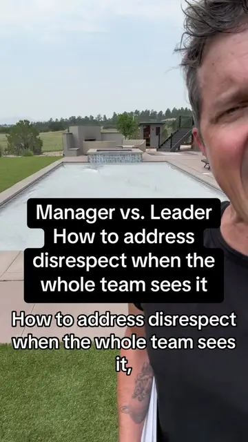 How to address disrespect when the whole team sees it like a leader, not a manag