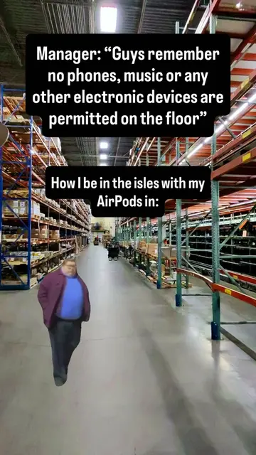 Can’t stop me . #warehouseworker #airpods #dancechallenge #bluecollarboys #forkl