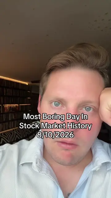 8/10/2026 Was the most boring day in the stock market ever. #stockmarket #invest