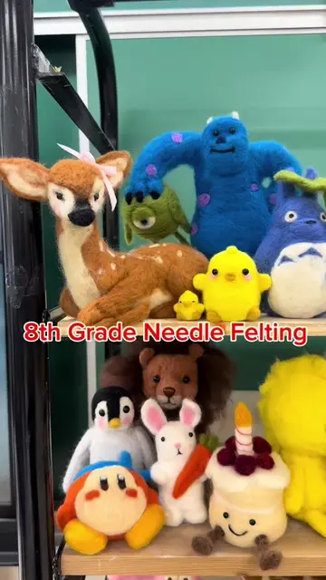 One of my favorite units to teach is needle-felting! My 8th graders have so much