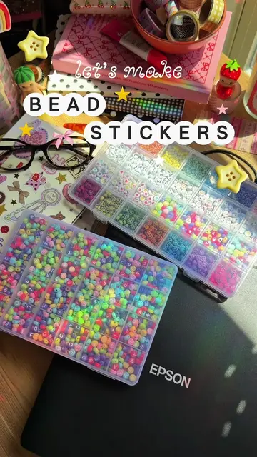 Me + my scanner + my sticker machine  = 💗  #beadstickers #scanner #diystickers 