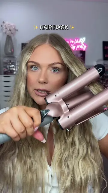 Hair hack for the perfect beachy waves and how to use a hair waver for natural v