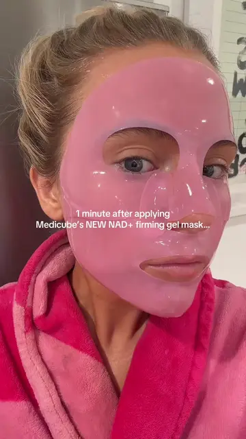NEW Medicube gel face mask is 👌EGF NAD+ Firming gel Korean skincare face mask #