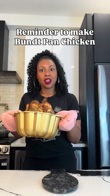 Bundt Pan Hack! How to Roast Chicken in a Bundt Pan Ingredients and needs: • Who