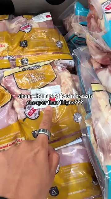 is there a shortage of chicken thighs? a surplus of chicken titties? what’s goin