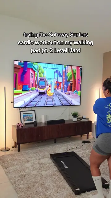 Subway Surfers cardio workout on Level Hard 🤯 would you try this?? #cardio #sub