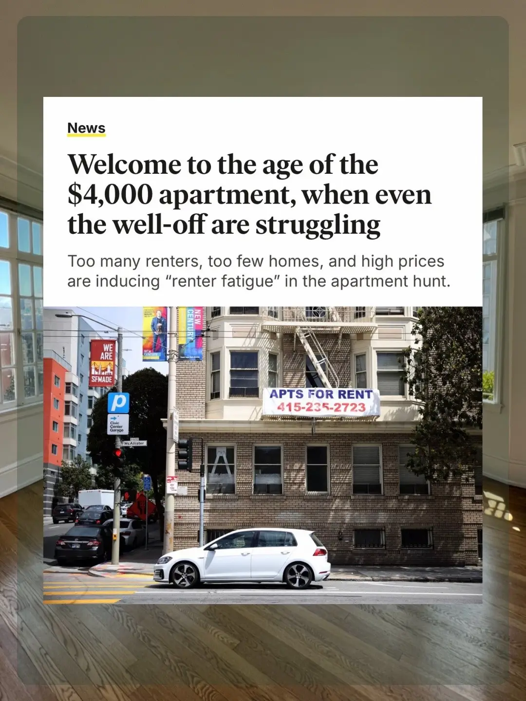 SF renters, I know you’re tired😔 I spoke with the @The San Francisco Standard a