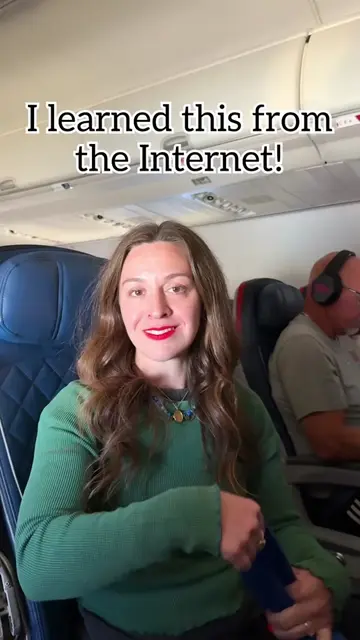 Use a scarf to create a head hammock for better sleep on the airplane! ✈️ #airpl