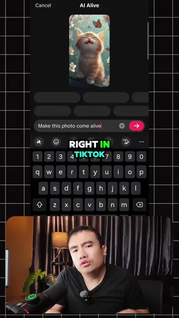 ✨ใน TikTok มี **AI ทำรูปนิ่งให้ขยับ** ซ่อนอยู่ในแอป 📸➡️🎬 ไม่ต้องโหลดแอปอื่น ไม