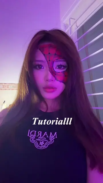 Tutorial spaiderman make up #makeuptutorial #fyp #4u 