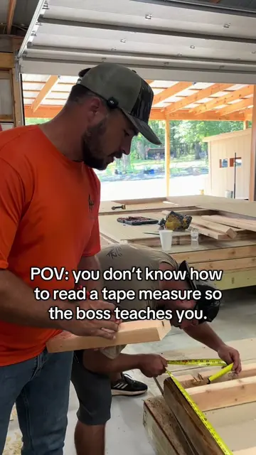 Tips on how to read a tape measure #foryou #reels #fyp #tape #construction 