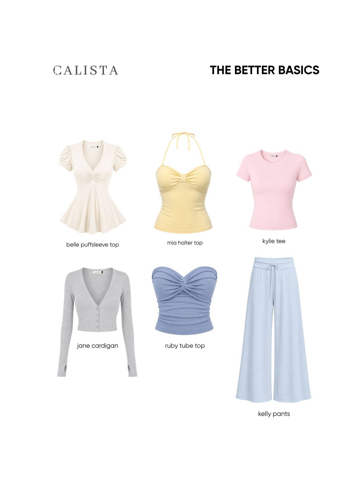 Save this post and check what size to get! #CALISTA 