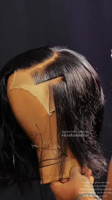 Clipper cut korean boy cut pixie cut wig tutorial  Save this video 💬 Tag a wig 