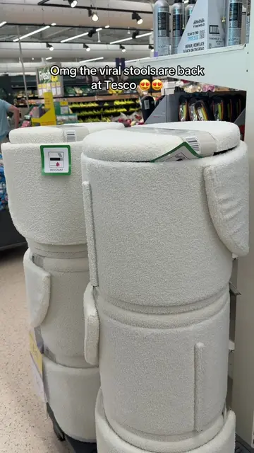 Omg the viral stools are back at Tesco 😍😍 #newin #new #trending #tesco #fyp 