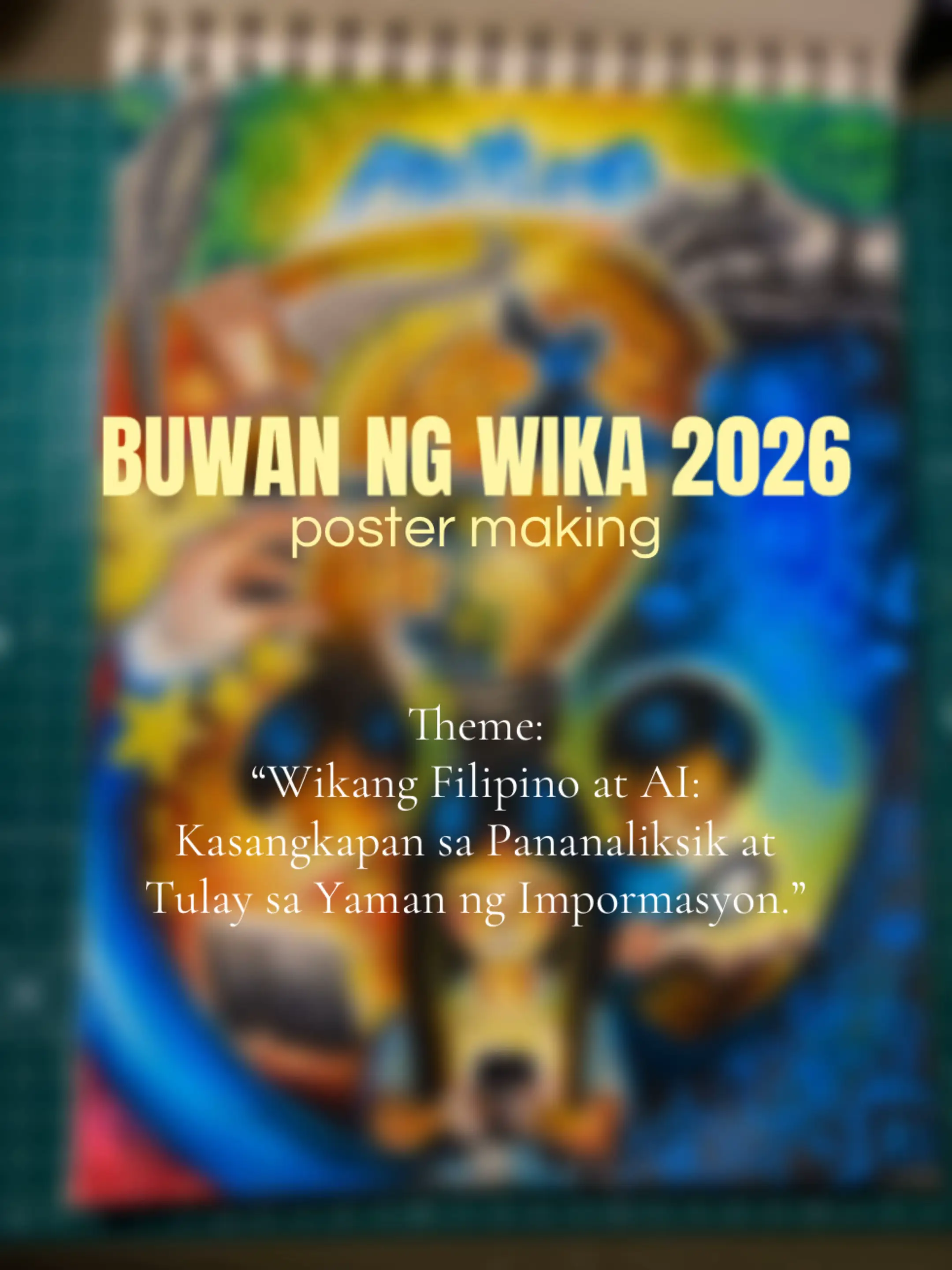 A4 size is too small 😭 #buwanngwika2026 #postermaking #postermakingidea #poster