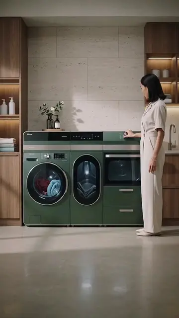 One automatic washing machine that makes laundry simple and effortless. Clean cl