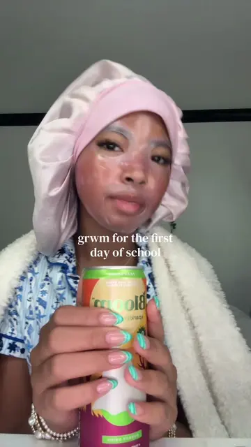 grwm for the first day of schoolll #grwm #firstdayofschool #school #pinkpalmpuff