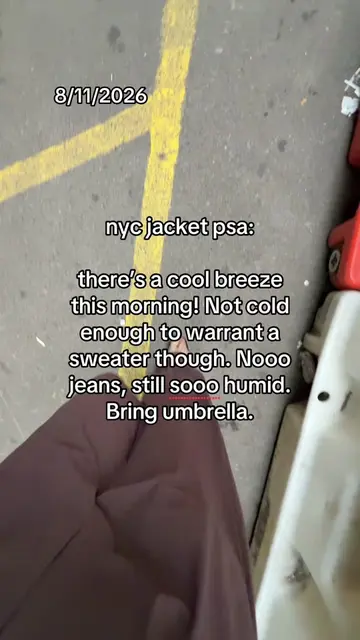 My pants are athletic-y trousers so allowed 😋  #nycjacketpsa#nyc#nycweather#wea