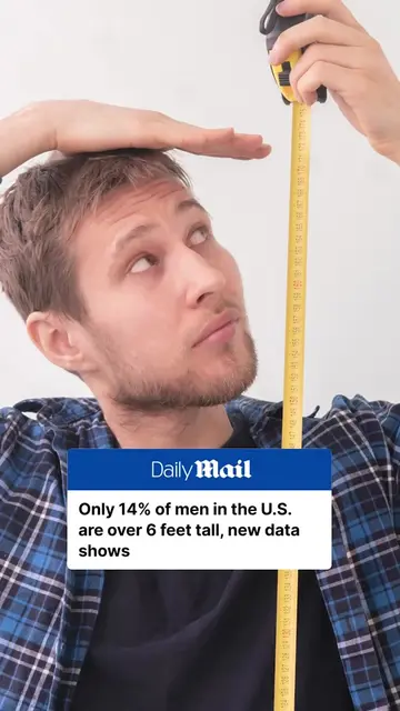 Turns out being 6ft tall is pretty rare in the U.S. Only around 14% of U.S. men 