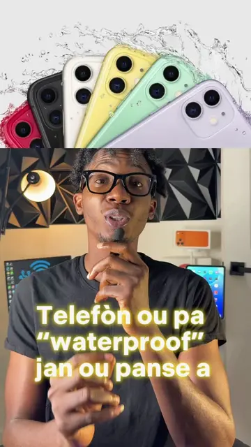 💧 Water resistant pa vle di ou dwe mete telefòn ou nan dlo pou plezi. Pwoteksyo