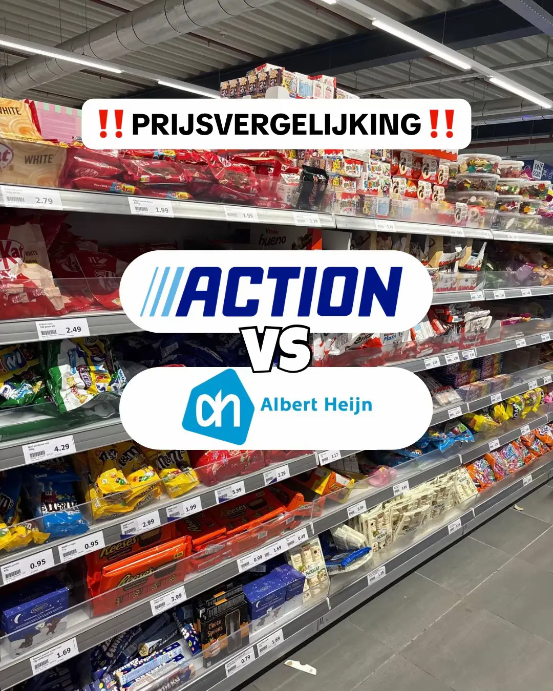 WOW! Wist jij dat je bij Action veel voordeliger uit bent voor A-merk snacks? 👀