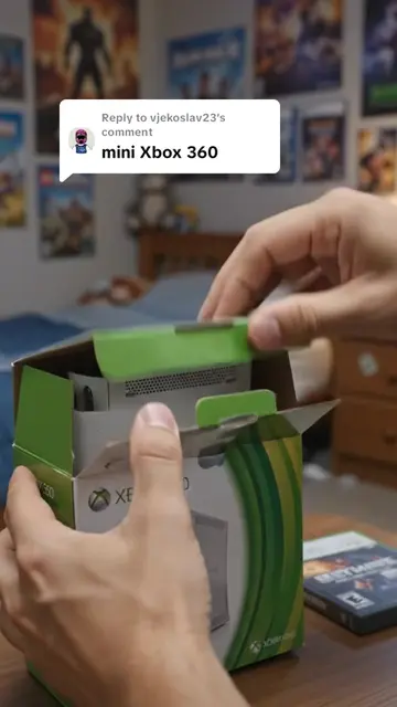 Replying to @vjekoslav23  XBOX 360 just went MINI 🎮🔥 Unboxed, plugged in, powe