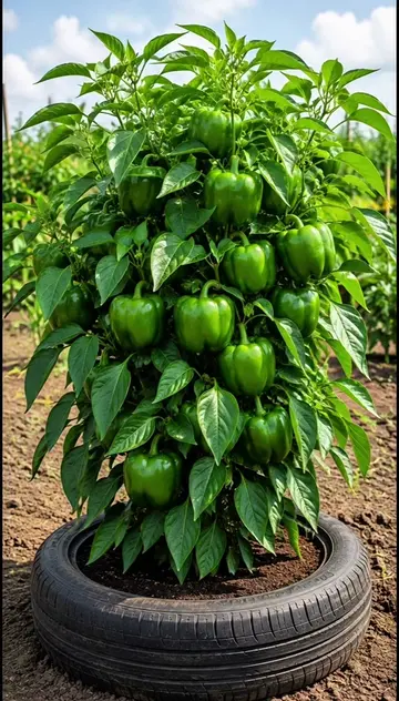 easy and fast techniques for propagating and growing Bell Pepper fruit with egg 