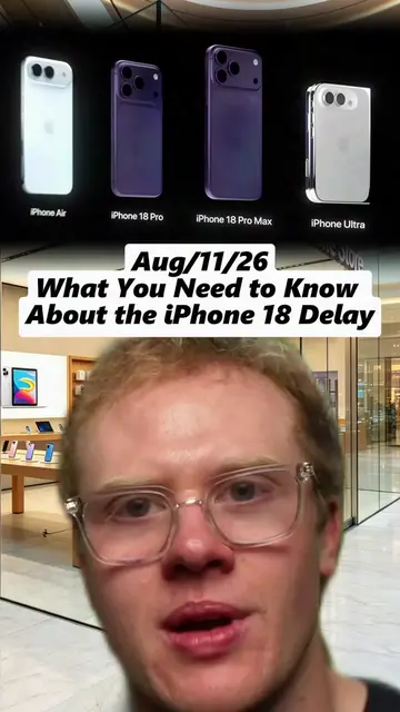 I can't believe the iPhone 18 won't drop this year! Apple is splitting the relea