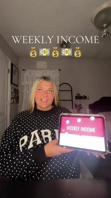 my weekly income! so grateful to be able to do these! 💵💰🥹🫶🏼 #savingmoney #p
