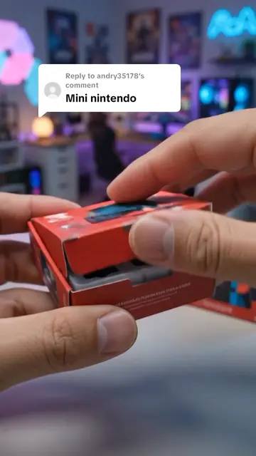 Replying to @andry35178  NINTENDO just went MINI 🎮🔥 Tiny console, huge nostalg